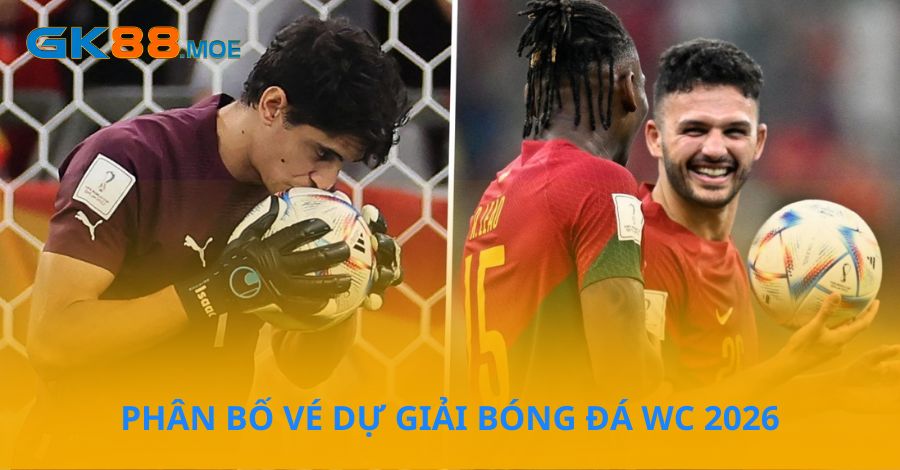 Phân bổ vé dự giải bóng đá WC 2026
